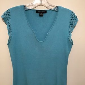August Silk Turquoise Top